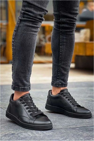 Nur store Çanta Men's Lace-Up Casual Soft Seasonal Sneakers · Color: Black · ...