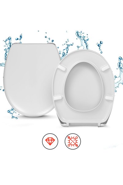 Hamberger Capac WC, Compatibil WC Universal, 44 x 36 cm, Alb, Din Plastic, Fa...