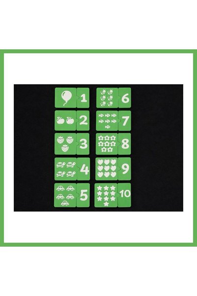 TheGencoo 3D Printed Counting and Matching Puzzle Cards - Numbers 1–10 and Ob...