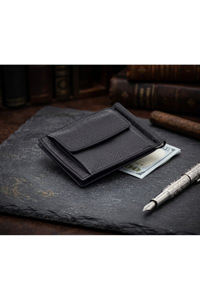 Musoo Genuine Leather Men's Wallet, Card Holder, and Wallet with Metal Clip a...