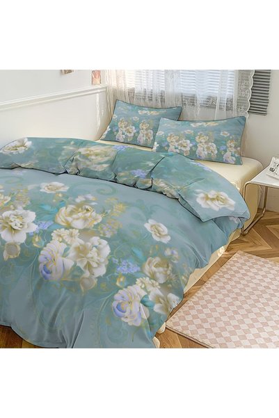LEADER GLOBAL Trendy Boho Household Bedding Set 3 Pieces, All Season Bedroom ...