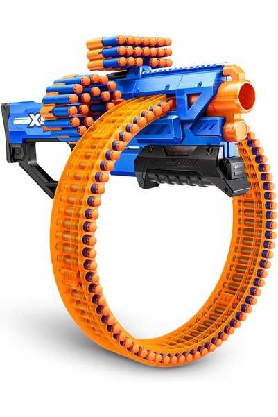 X-Shot XSHOT ZURU Blaster de jucărie cu butoi mega, 72 de săgeți în tambur ro...
