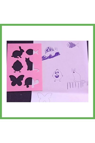 TheGencoo 3D-Printed Animal Figurines Drawing Template - Multiple Design Temp...