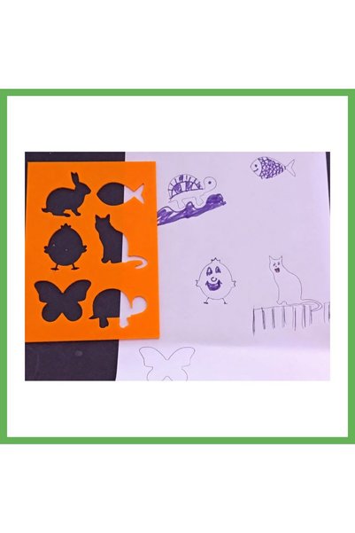 TheGencoo 3D-Printed Animal Figurines Drawing Template - Multi-Pattern Templa...