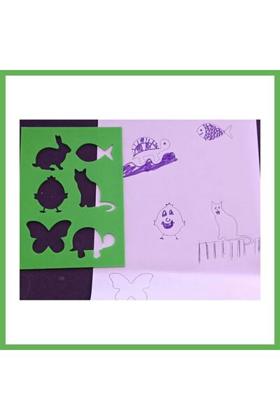 TheGencoo 3D-Printed Animal Figures Drawing Template - Multi-Design Template ...
