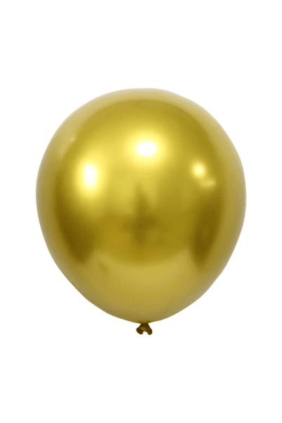 Baloane De Poveste Set 50 Baloane Latex 30 cm Chrome - Auriu (C81)