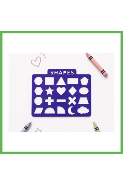 TheGencoo 3D Printing Geometric Shapes Drawing Template - 20-Pattern Mold - P...