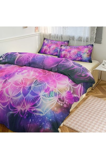 LEADER GLOBAL All Season Bohemian Decor Bedding Set 3 Pieces, Comfort Bedding