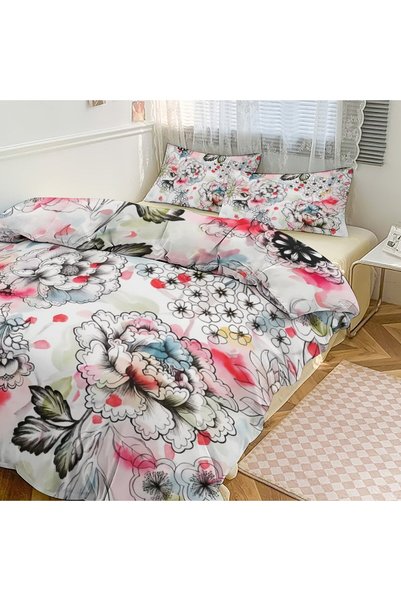 LEADER GLOBAL Bohemian Soft Bedding Set 3Pcs, Comfortable Night Sleep Bedding