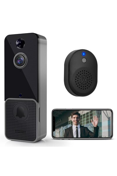 MAKINGTEC Doorbell Camera Wireless, WiFi Video Doorbell w/PIR Human Detection...