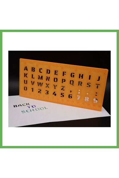 TheGencoo 3D Printing Alphabet, Numbers, and Ruler Template - Writing and Dra...