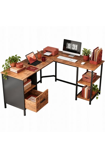 Muvu BIROU DE COLȚ DE 150 CM – UTILIZARE PRACTICĂ A SPAȚIULUI
