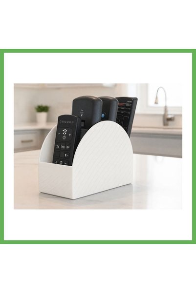 TheGencoo 3D Printed Remote Control Organizer - Multi-Compartment Tv Remote C...
