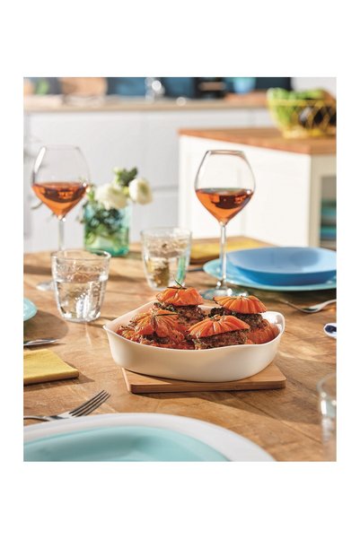Luminarc Tavă pentru copt Smart Cuisine Carine P4025 20 x 20 cm sticlă opală ...