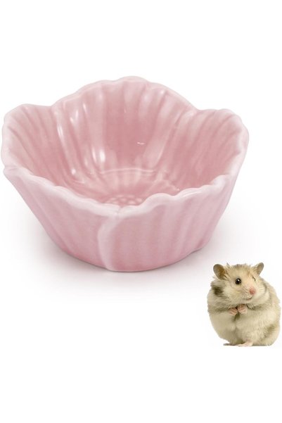 Tazweeq Hamster Food Bowl, Small Ceramic Pet Bowl, Anti-Flipping Hamster Food...