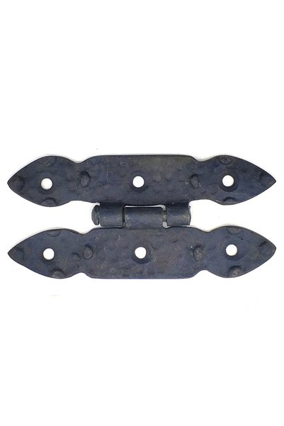 colezium Antika Tarz Dekoratif Pirinç Düğmeli Menteşe - 117X57 Mm, Oksit