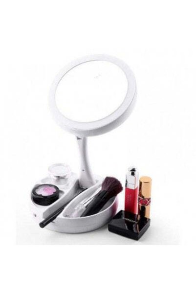 NO BRAND Oglinda make-up si pensat cu led-uri, pliabila si portabila