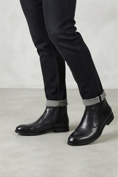 Pierre Cardin 1196063 Genuine Leather Men's Classic Casual Boots