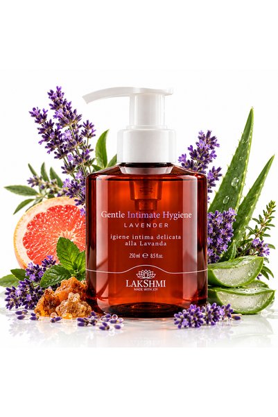 Lakshmi Gel Igiena Intima Delicat cu Lavanda 250 ml, Curatare Blânda, pH Apro...