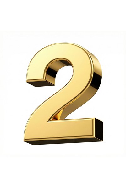 GoodTool 7cm Gold Self-Adhesive 3D Raised House Number Door Sign for Home Off...