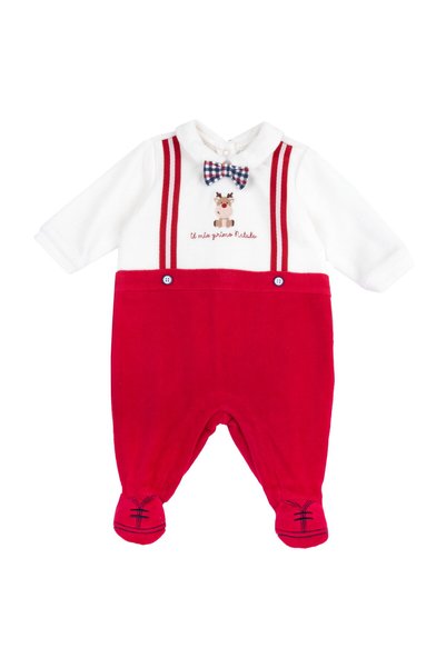 Chicco Salopeta bebelusi Chicco, velur, Rosu, 27199-67MFCI