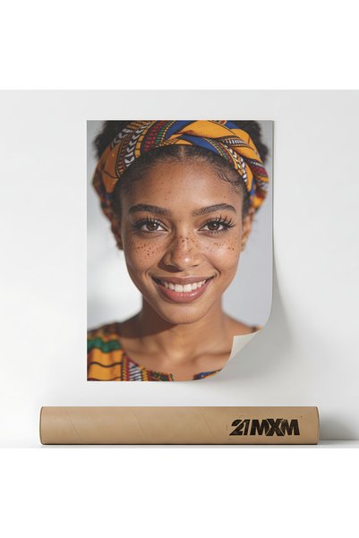 21mxm Poster Decorativ Tematică Cultural Diversity & Portrait - 'Colorful Her...