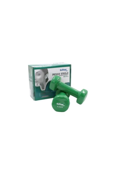 JIM SPORTS TECHNOLOGY Vinyl dumbbells, hexagonal, 1.5 kg