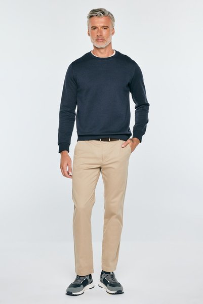 Big Star Bluză bărbați din tricot structural bleumarin Bremen 403 XXL