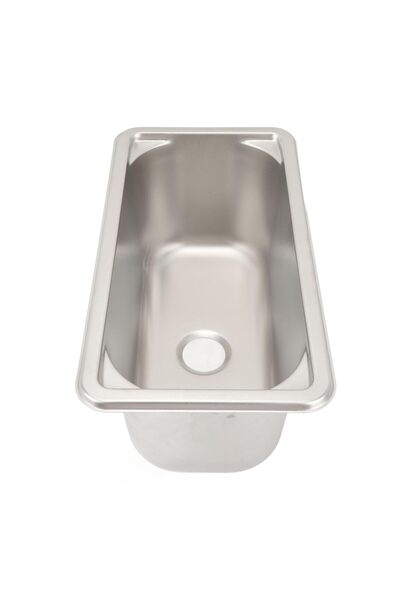 GENERAL 304 Stainless Steel Sink with 40mm Drain Port, 11.8 X 5.9 X 5.9in 7L ...