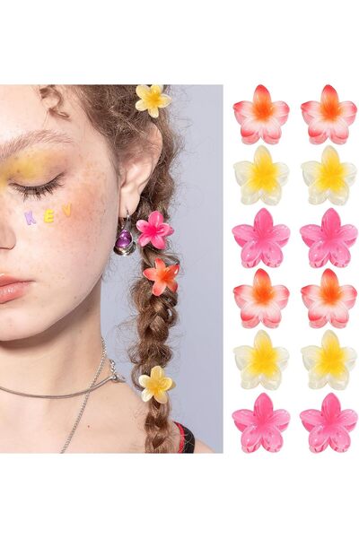 GQLV Small Flower Hair Claw Clips, 12PCS 1.18" Cute Mini Claw Clips for Women...