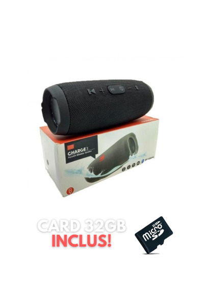 NO BRAND Boxa portabila rezistenta la apa + Card 32GB inclus - Rosu