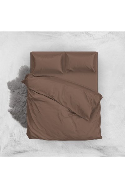 SOFTDREAM Soft Dreams EURO Duvet Cover Set 200x220 chocolate