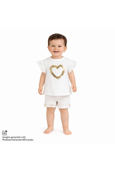 Chicco Tricou copii Chicco, Alb, 01230-70MC