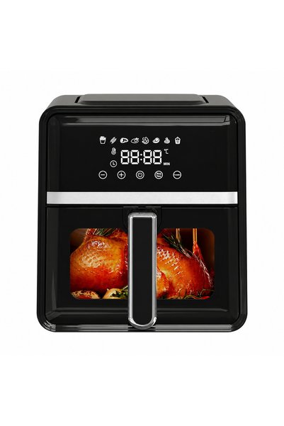 Luxis Friteuză cu aer cald și geam frontal, 7 L, 2000 W, 8 programe, control ...