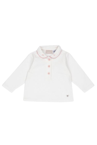 Chicco Bluza copii Chicco, polo, Alb, 00187-69MFCO