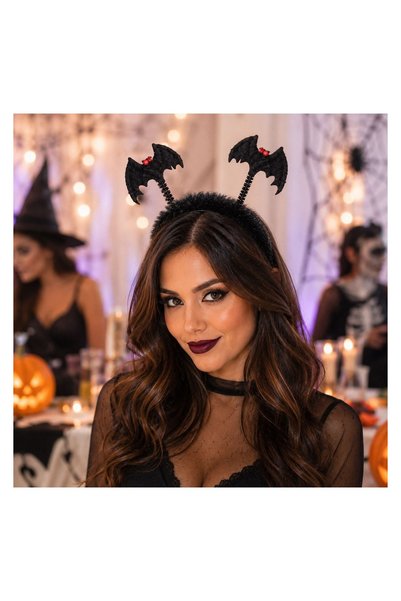 OEM Coronita de Halloween cu Blana si Lilieci – Accesoriu de Păr Statement pe...