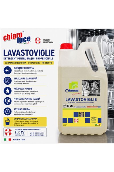chiaro luce Detergent profesional pentru mașina de spălat vase, pentru apă me...