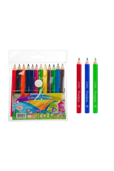 Little President Set creioane colorate, model colorate, transparent, 9cm, 12 ...