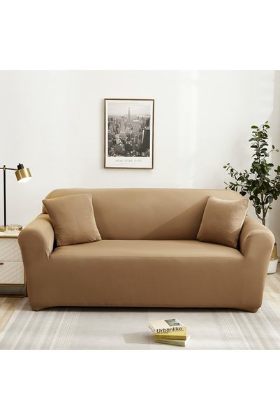 Relax Home Relaxe Home Solid Sofa Cover for two seats 145–185 cm, beige