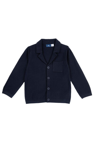 Chicco Sacou tricotat copii Chicco, albastru inchis, 11954-68MC