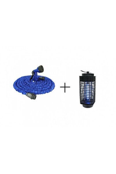 NO BRAND Furtun extensibil 45 m + Lampa impotriva insectelor