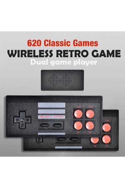 NO BRAND Consola Retro 620 jocuri, AV, USB, 2 x controller