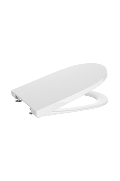 Roca Capac WC Ona, Supralit, soft-close, alb lucios, 448 x 363 mm