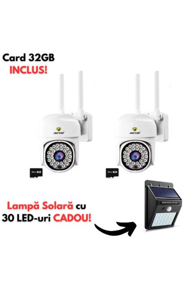 NO BRAND Pachet 2 x Cameră de supraveghere Jortan, JT-8161QJ, Full Color, Cam...