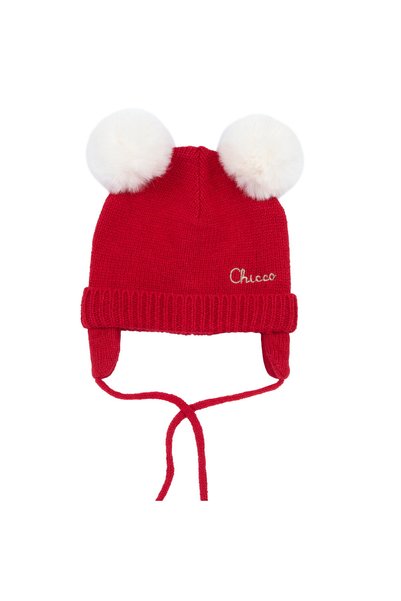 Chicco Caciulita bebe tricotata, Rosu, 00155-69MFCO