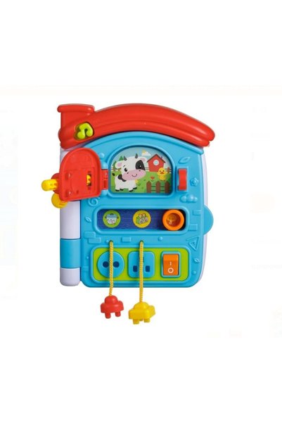 Generic Brand Jucarie Educativa Invat Casa cu Efecte Sonore 15x6x18cm