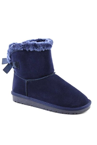 Generic Brand Ghete imblanite de dama , tip UG ,din piele naturala 8132-BLUE