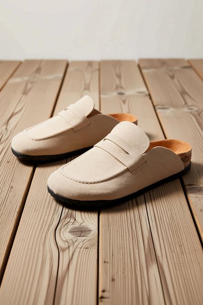 BENERLY Mocasin Penny Loafer de zi, din piele naturală de căprioară, cu talpă...