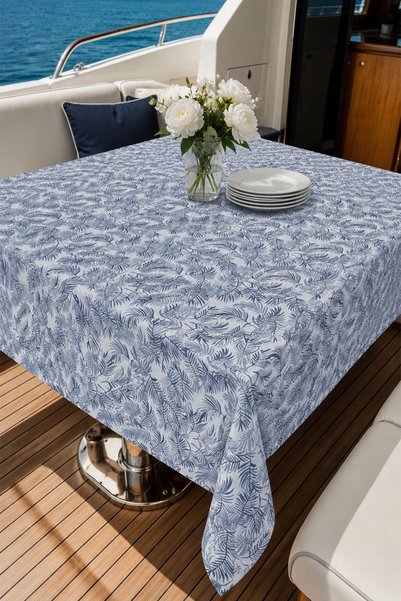 Nazik Home Sare Stain Resistant, Hassle-Free Square Tablecloth (100 x 100 cm)