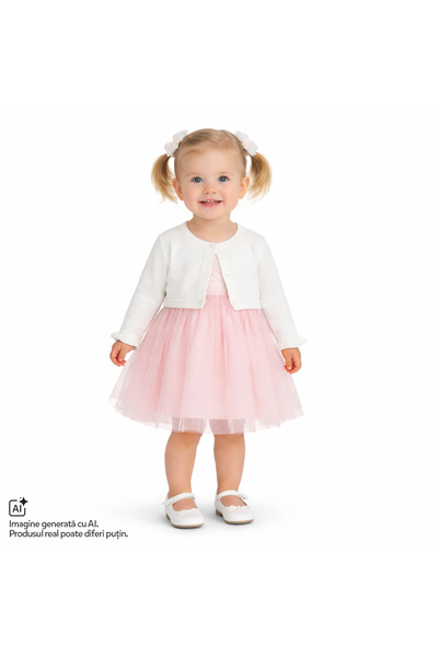 Chicco Cardigan copii tricotat, Alb, 01683-70MFCO